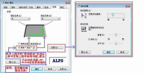 天逸F41触控板滚轮功能的相关说明