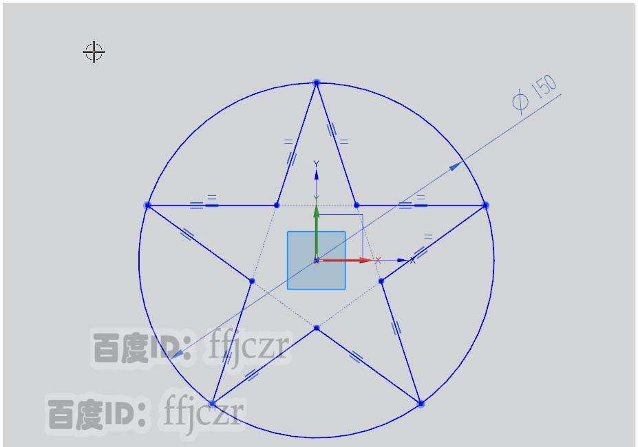 UG12.0草图大师怎么画五角星?