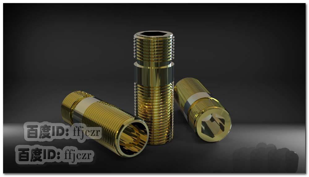 UG12.0怎么建模正反螺纹的铜螺栓?