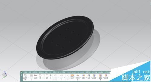 UG怎么绘制一个简单的黑色纽扣模型?