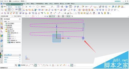 UG怎么画方形弹簧的模型?