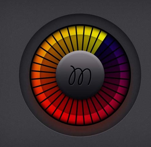 UI设计鼠绘唯美渐变按钮图标