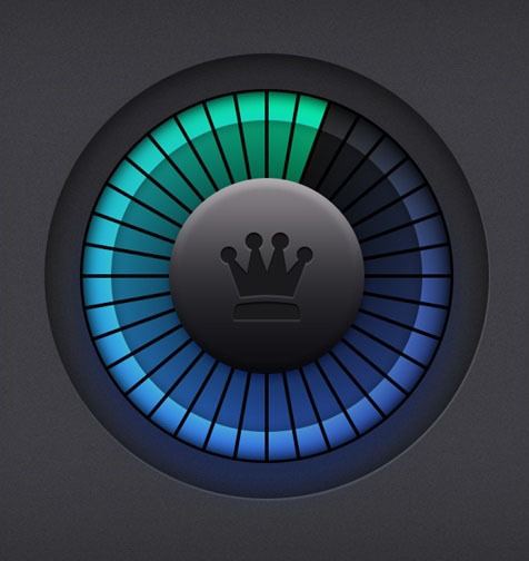 UI设计鼠绘唯美渐变按钮图标