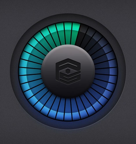 UI设计鼠绘唯美渐变按钮图标