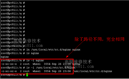Unix系统中的硬链接和软链接详解