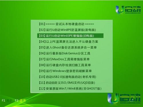 u启动硬盘分区如何使用