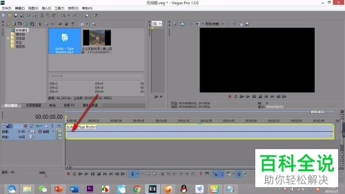 vegas软件中的轨道怎么插入或删除