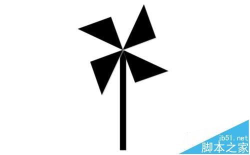 visio怎么画风车? visio绘制风车的详细步骤