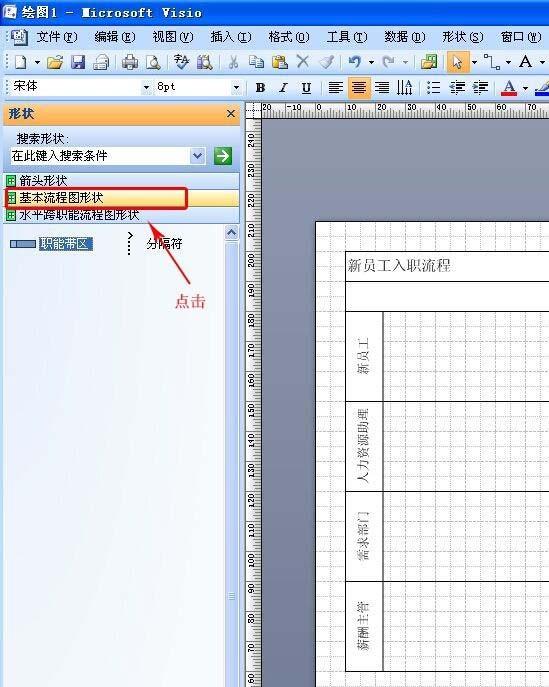 visio怎么绘制跨职能部门的流程图?