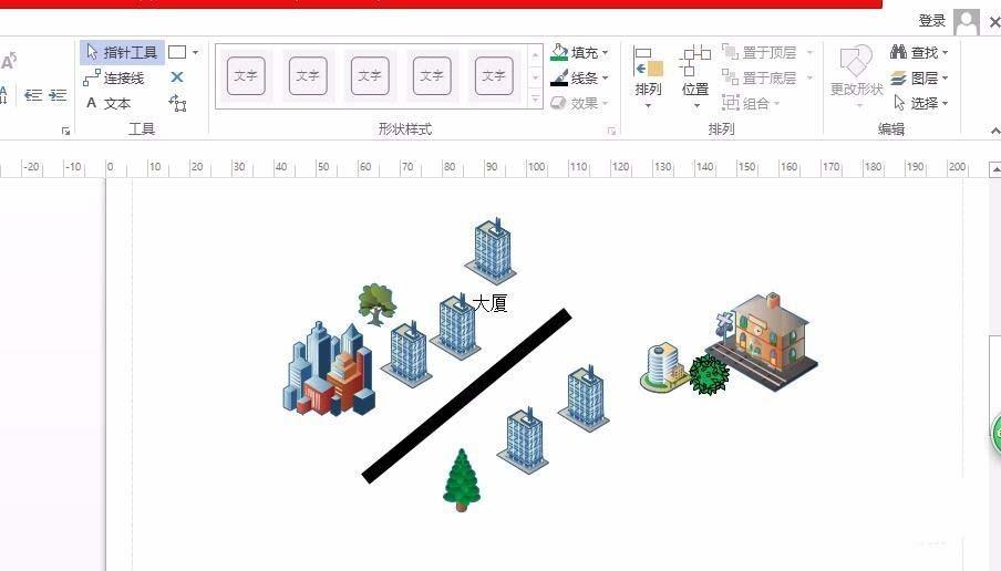 visio2013怎么画3d场景? visio画3d图的教程