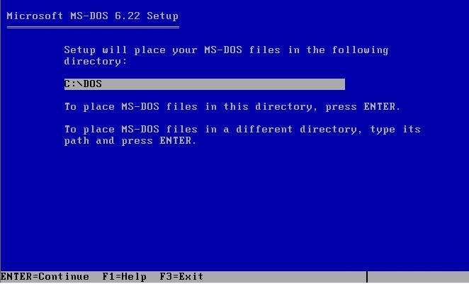 VMware 虚拟机 安装 DOS6.22（二）系统安装篇