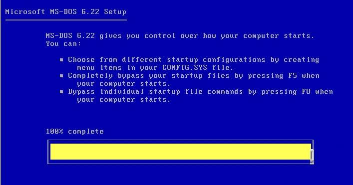 VMware 虚拟机 安装 DOS6.22（二）系统安装篇