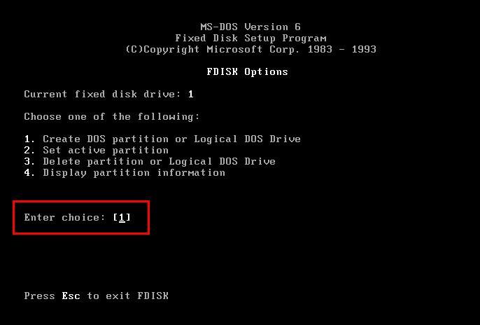 VMware 虚拟机 安装 DOS6.22（二）系统安装篇