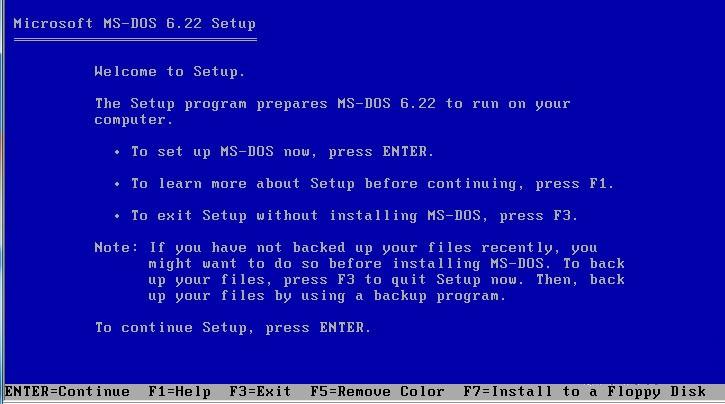 VMware 虚拟机 安装 DOS6.22（二）系统安装篇