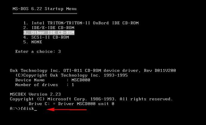 VMware 虚拟机 安装 DOS6.22（二）系统安装篇
