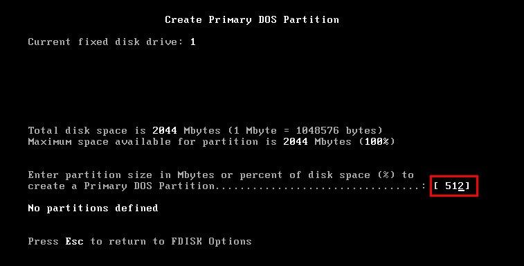 VMware 虚拟机 安装 DOS6.22（二）系统安装篇