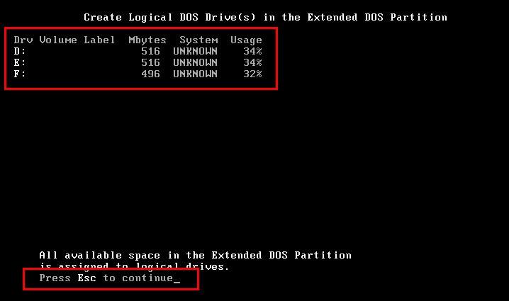 VMware 虚拟机 安装 DOS6.22（二）系统安装篇