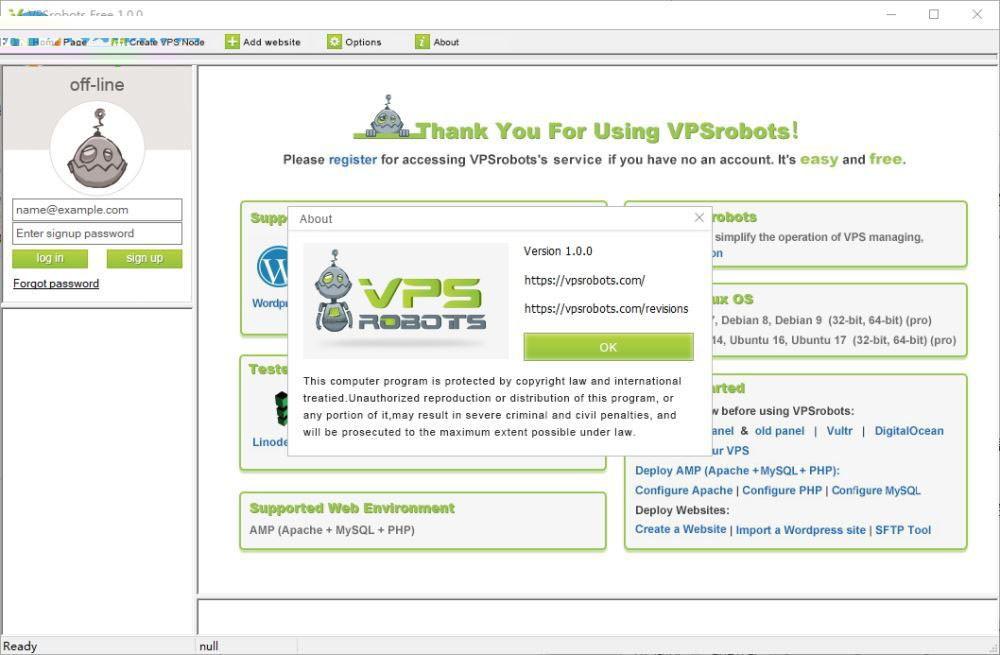 VPSrobots怎么使用 VPSrobots安装使用详细图文教程(附下载)