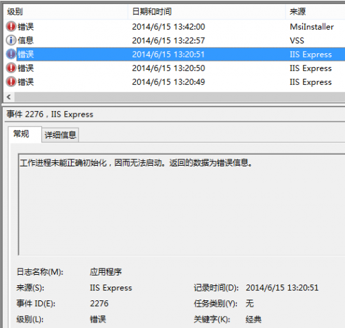 VS2013无法启动 IIS Express Web的解决方法(全程图解)