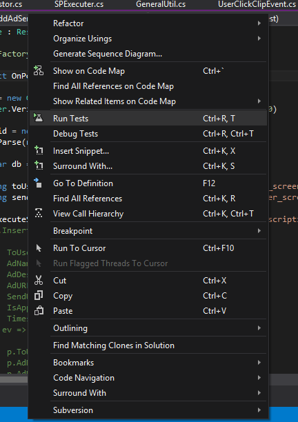 VS2012开启右键菜单创建单元测试选项(Create Unit Tests) 的方法