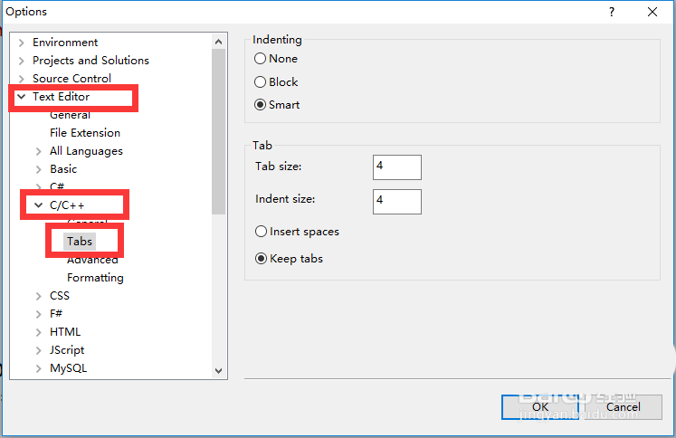 VS2010怎么快速将所有TAB键换成4个空格?