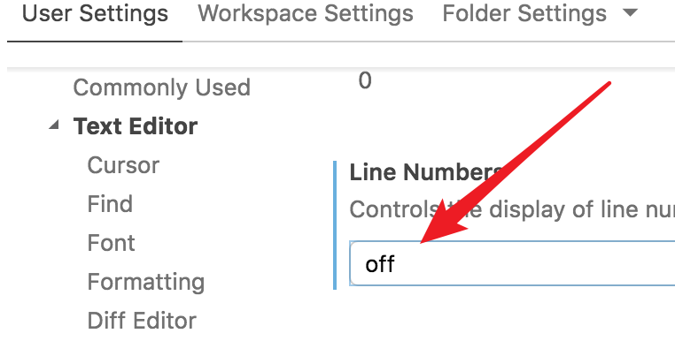 vscode英文版怎么显示隐藏行号?