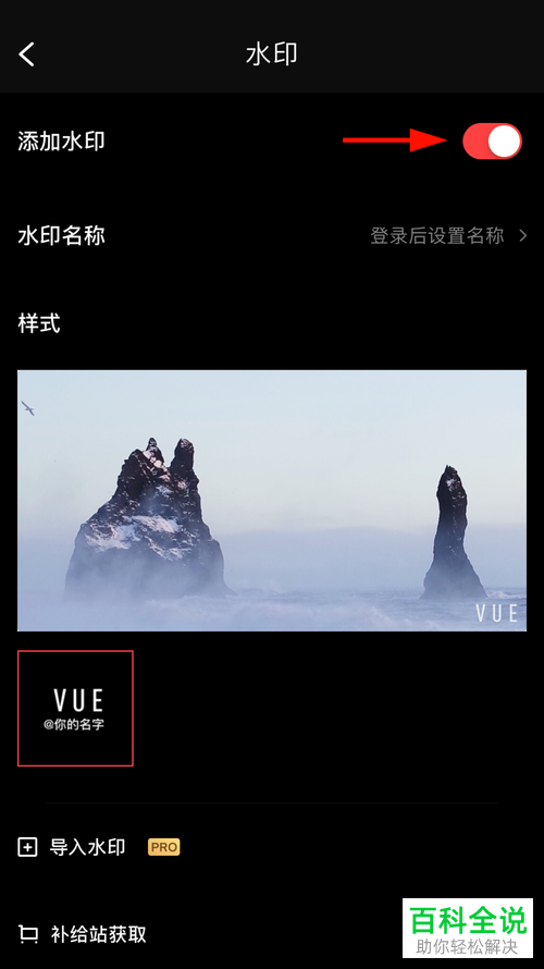 VUE中的视频水印如何设置取消显示