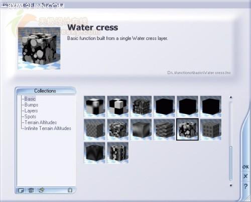 Vue 5 Esprit 彩色图控制材质色彩变化