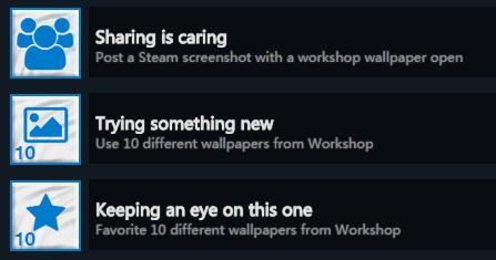 wallpaper engine成就怎么达成