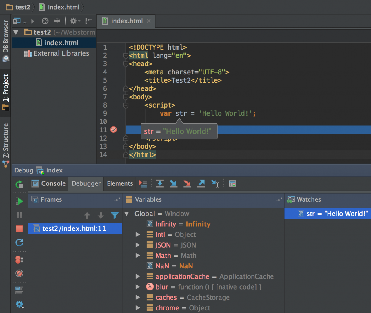 Webstorm下如何结合chrome debug js程序