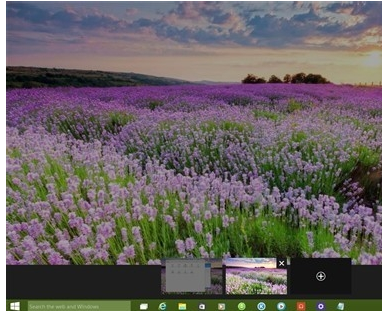 win10系统如何打开2个桌面？