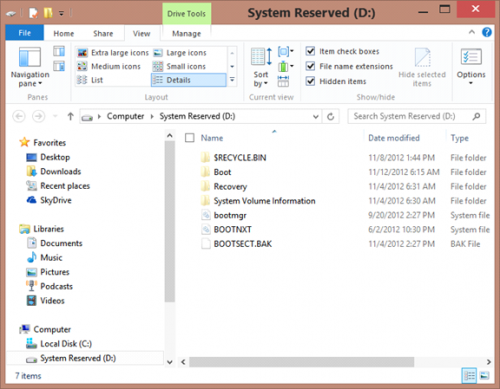 Win8中隐藏分区的作用图文教程