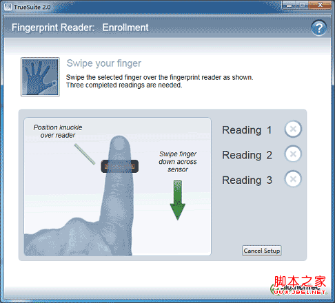 win7中内置的指纹识别功能怎样使用(图文)