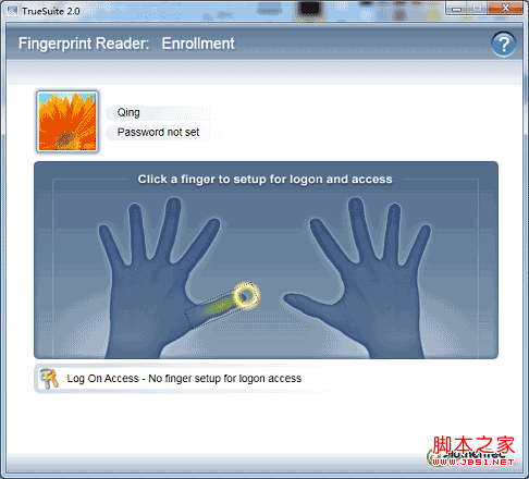 win7中内置的指纹识别功能怎样使用(图文)
