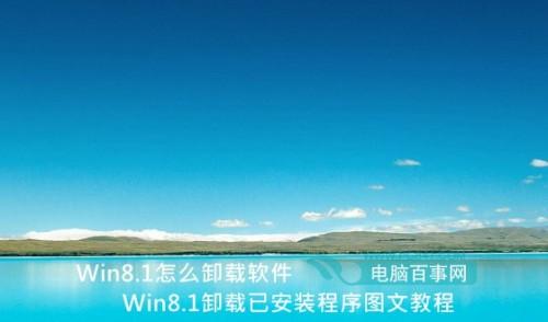Win8.1怎么卸载软件