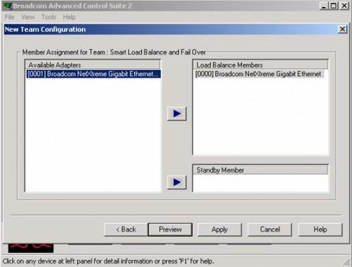 Win2000/2003 Broadcom 网卡 teaming 配置手册