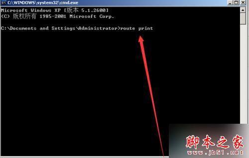 WinXp系统下怎么查看路由表？ WinXp系统查看路由表的方法介绍