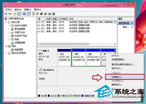 Win8.1系统下如何对磁盘进行分区便于分类加快读写的速度