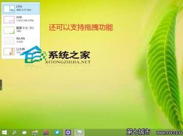 Win10任务管理器性能小窗口模式查看性能信息教程