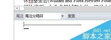 Word2013中如何去掉尾注上的一点短的横线?