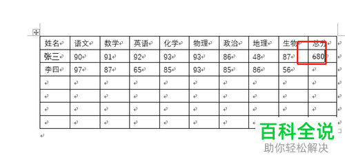Word文档插入的表格数据怎么进行计算