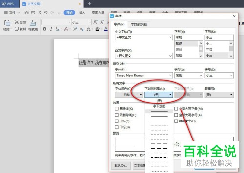 word文档中如何打出下划线并在上面写字