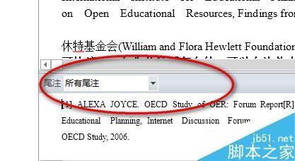 Word2013中如何去掉尾注上的一点短的横线?
