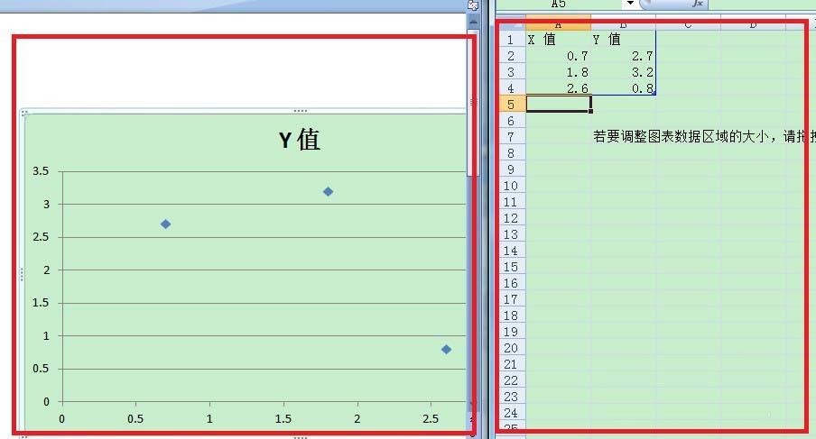word怎么制作散点图? word画散点图的方法