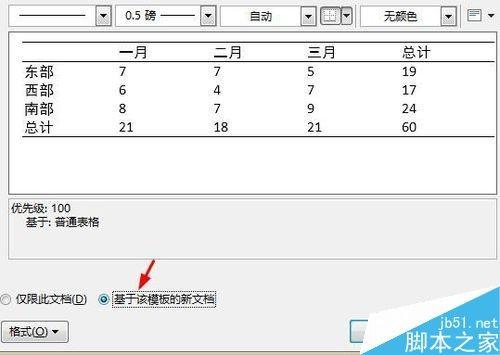 word2013如何为表格新建三线表格样式?