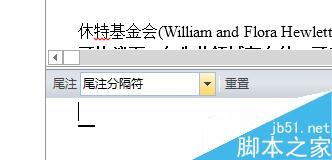 Word2013中如何去掉尾注上的一点短的横线?