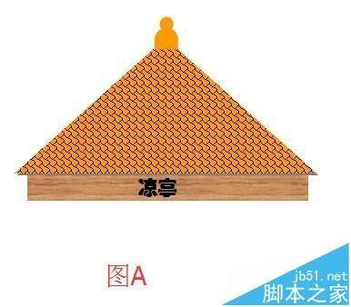 word怎么画一个古代的凉亭?