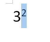 word使用快捷键快速设置数字上标和下标