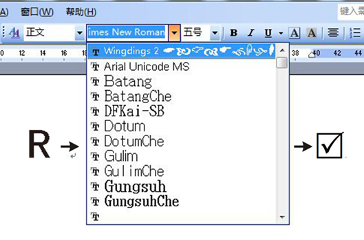 Word方框里怎么打钩   Word方框里打钩图文教程