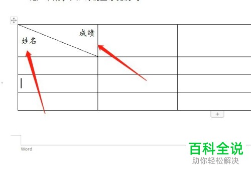 Word文档怎么在表格中绘制斜线表头